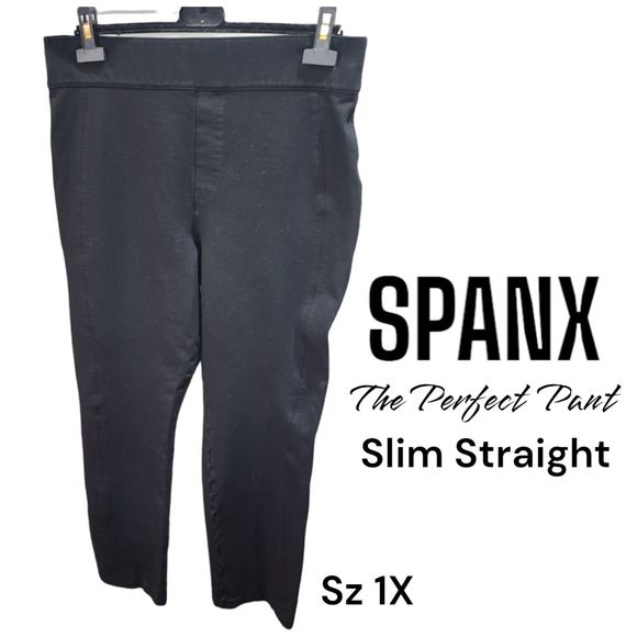 SPANX Pants & Jumpsuits Spanx The Perfect Pant Sz X Slim Straight Pull On Smoothing Ponte